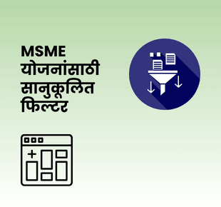 MSME योजनांसाठी सानुकूलित फिल्टर